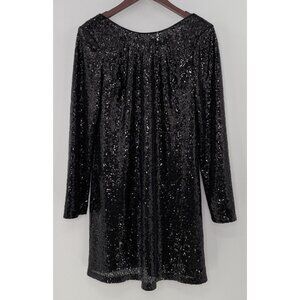 NWT Chi Chi London Black All Over Sequin Cocktail Mini Dress Sz 10 Elegant Event